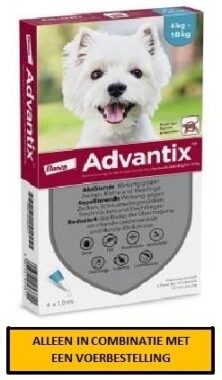 ADVANTIX 100/500 SPOT-ON 4-10KG 4 PIPETS