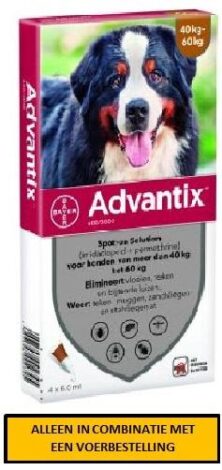 ADVANTIX 600/3000 SPOT-ON 40-60 KG 4 PIPET