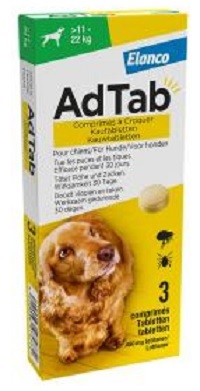 ADTAB HOND KAUWTABLET -11-22 kg 3 TABLET